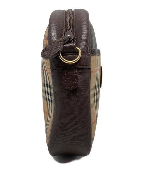 Burberry's（バーバリーズ）Burberry's (バーバリー) ノバチェックミニショルダーバッグ ブラウンの古着・服飾アイテム