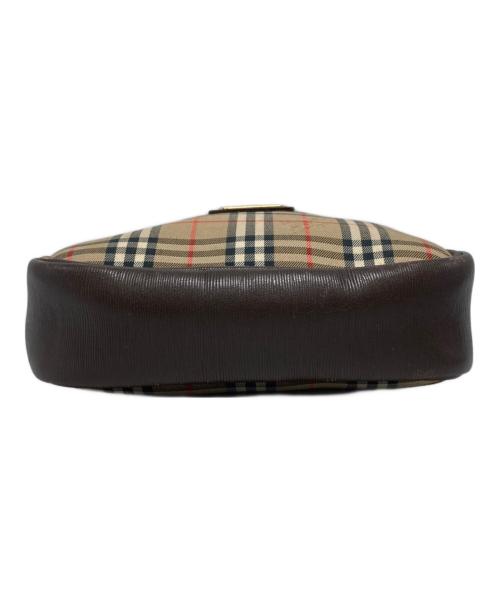 Burberry's（バーバリーズ）Burberry's (バーバリー) ノバチェックミニショルダーバッグ ブラウンの古着・服飾アイテム