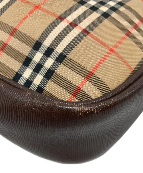 Burberry's（バーバリーズ）Burberry's (バーバリー) ノバチェックミニショルダーバッグ ブラウンの古着・服飾アイテム