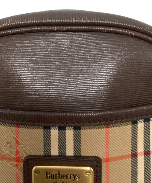 Burberry's（バーバリーズ）Burberry's (バーバリー) ノバチェックミニショルダーバッグ ブラウンの古着・服飾アイテム
