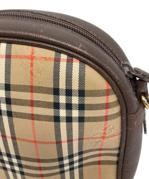 Burberry's（バーバリーズ）Burberry's (バーバリー) ノバチェックミニショルダーバッグ ブラウンの古着・服飾アイテム