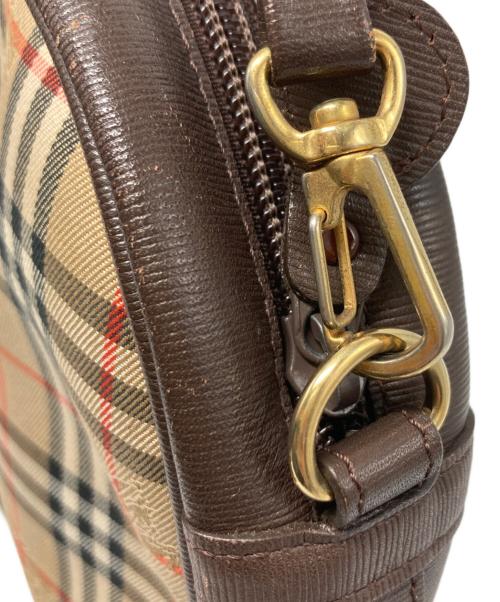 Burberry's（バーバリーズ）Burberry's (バーバリー) ノバチェックミニショルダーバッグ ブラウンの古着・服飾アイテム