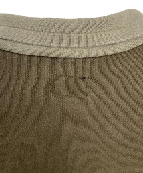 EVISU（エヴィス）EVISU (エヴィス) BLOCKING HEAVY WASHED HALF ZIP SWEATSHIRT/2EAEJM5SW6106 カーキ サイズ:XLの古着・服飾アイテム