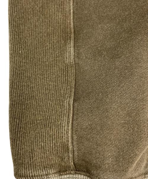 EVISU（エヴィス）EVISU (エヴィス) BLOCKING HEAVY WASHED HALF ZIP SWEATSHIRT/2EAEJM5SW6106 カーキ サイズ:XLの古着・服飾アイテム