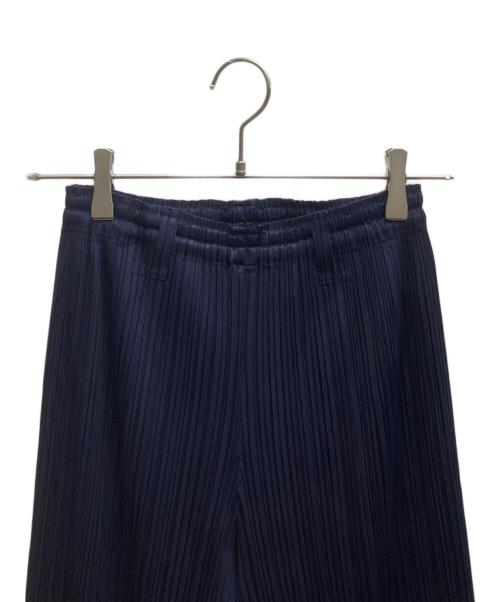 PLEATS PLEASE（プリーツプリーズ）PLEATS PLEASE (プリーツプリーズ) プリーツパンツ/PP93-JF113 ネイビー サイズ:3の古着・服飾アイテム
