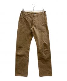 SAMURAI JEANS（サムライジーンズ）の古着「ヘビィーチノトラウザーズ」｜ベージュ