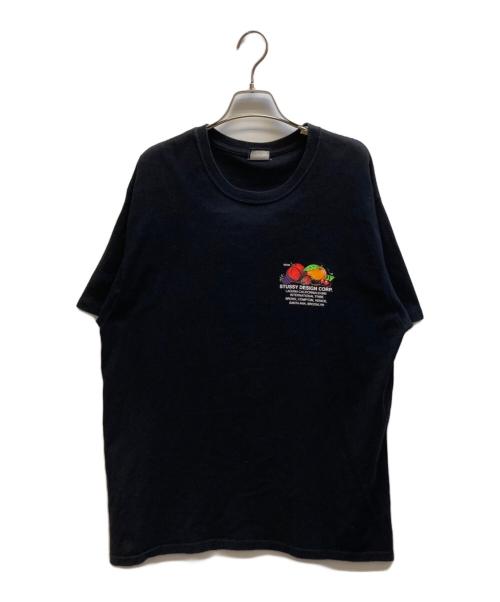 stussy（ステューシー）stussy (ステューシー) Fresh fruit tee ブラック サイズ:Lの古着・服飾アイテム