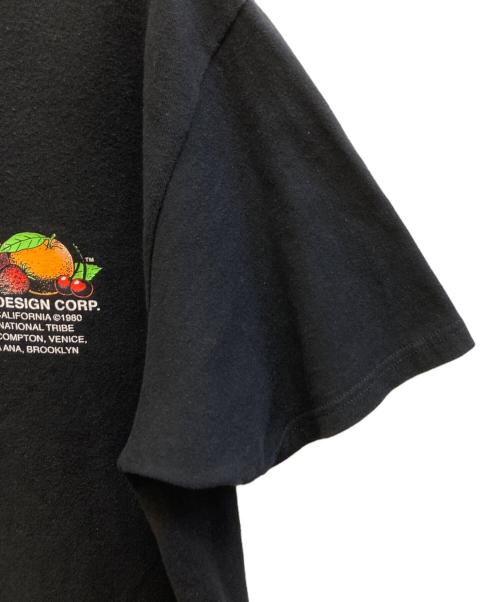 stussy（ステューシー）stussy (ステューシー) Fresh fruit tee ブラック サイズ:Lの古着・服飾アイテム