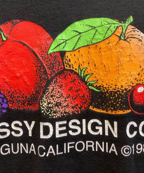 stussy（ステューシー）stussy (ステューシー) Fresh fruit tee ブラック サイズ:Lの古着・服飾アイテム