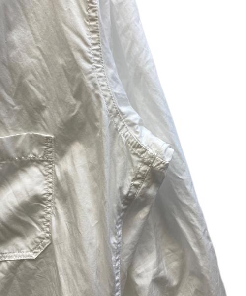 Yohji Yamamoto pour homme（ヨウジヤマモト プールオム）Yohji Yamamoto pour homme (ヨウジヤマモト プールオム) CHAIN STITCH BROAD HOOD SHIRT ホワイト サイズ:2の古着・服飾アイテム