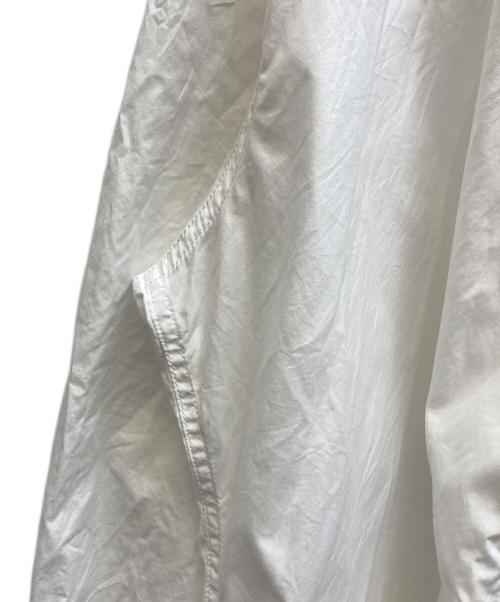 Yohji Yamamoto pour homme（ヨウジヤマモト プールオム）Yohji Yamamoto pour homme (ヨウジヤマモト プールオム) CHAIN STITCH BROAD HOOD SHIRT ホワイト サイズ:2の古着・服飾アイテム