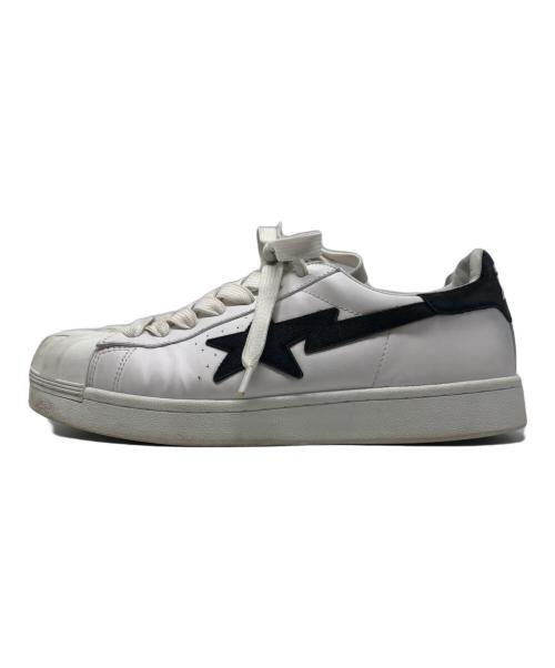 BAPE BY A BATHING APE（ベイプバイアベイシングエイプ）BAPE BY A BATHING APE (ベイプバイアベイシングエイプ) SKULL STA ホワイト サイズ:US9の古着・服飾アイテム