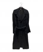 Y'sワイズ）の古着「WOOL GAUZE 4POCKETS LONG JACKET」｜ブラック
