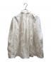 YAECA (ヤエカ) リネンギャザーブラウス/CANVAS DESIGNGATHER BLOUSE ホワイト サイズ:M：10000円
