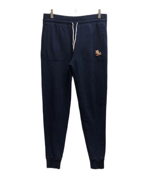 maison kitsune（メゾンキツネ）MAISON KITSUNE (メゾンキツネ) スウェットパンツ ネイビー サイズ:Sの古着・服飾アイテム
