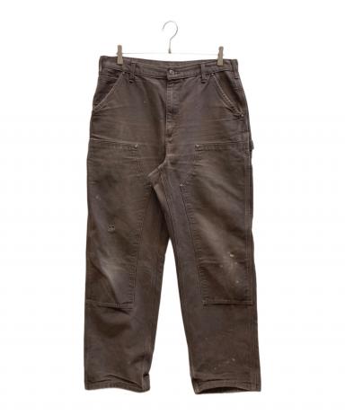 Carhartt ダブルニー 革ロゴ　34x30 Carhartt（カーハート） チノパン ダックダブルニーパンツ メンズ