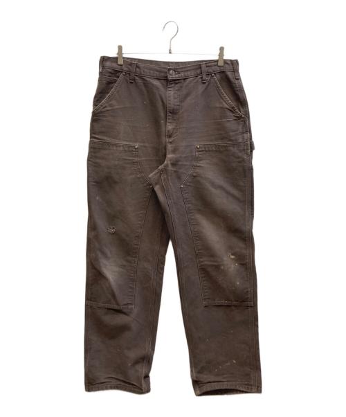 CarHartt（カーハート）CarHartt (カーハート) ダブルニーペインターパンツ ブラウン サイズ: 86cm (W34)の古着・服飾アイテム