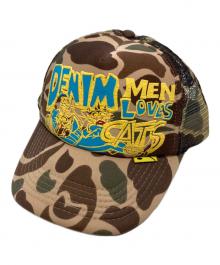 KAPITAL（キャピタル）の古着「Denim Men Loves Cats Camo Truck Cap 'Brown / KP2202XH13'」｜ベージュ