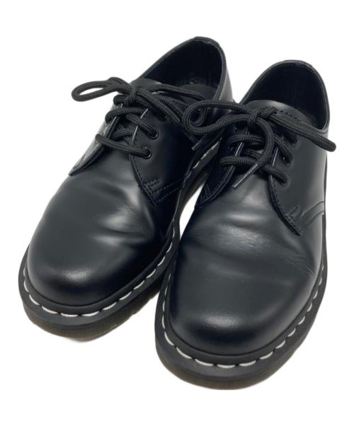 Dr.Martens（ドクターマーチン）Dr.Martens (ドクターマーチン) ホワイトステッチ3ホールドレスシューズ ブラック サイズ:UK3の古着・服飾アイテム