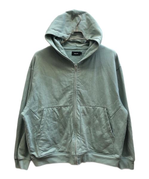 BREATH（ブレス）BREATH (ブレス) NEWRICH WIDE ZIP UP HOODIE グリーン サイズ:Lの古着・服飾アイテム