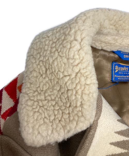 PENDLETON（ペンドルトン）PENDLETON (ペンドルトン) クルミ釦ネイティブウールジャケット ベージュ サイズ:42の古着・服飾アイテム