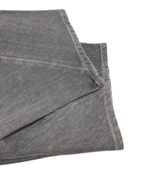LIVINGTONE（リヴィントーン）LIVINGTONE (リヴィントーン) クレイジーパターン スリットデニムパンツ グレー サイズ:34の古着・服飾アイテム