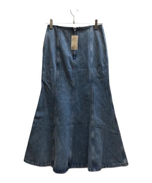 Whim Gazette（ウィムガゼット）Whim Gazette (ウィムガゼット) フレアデニムスカート ブルー サイズ:36 未使用品の古着・服飾アイテム