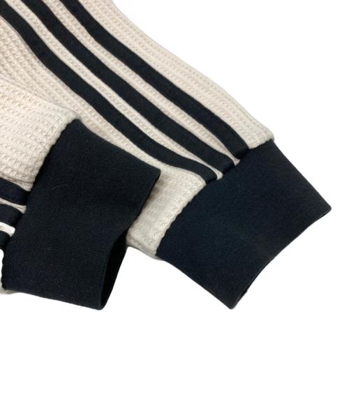adidas（アディダス）adidas (アディダス) ワッフル クラシック トラックトップ/JW0109 ベージュ×ブラック サイズ:Lの古着・服飾アイテム