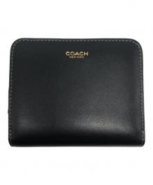 COACH（コーチ）の古着「2つ折り財布」｜ブラック