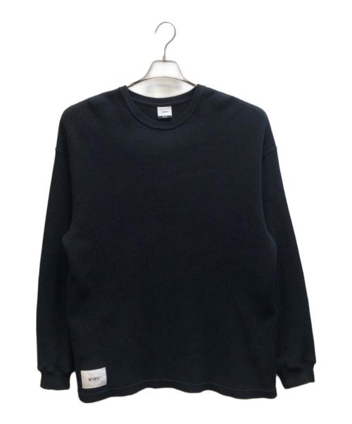 WTAPS（ダブルタップス）WTAPS (ダブルタップス) サーマルカットソー ブラック サイズ:2の古着・服飾アイテム