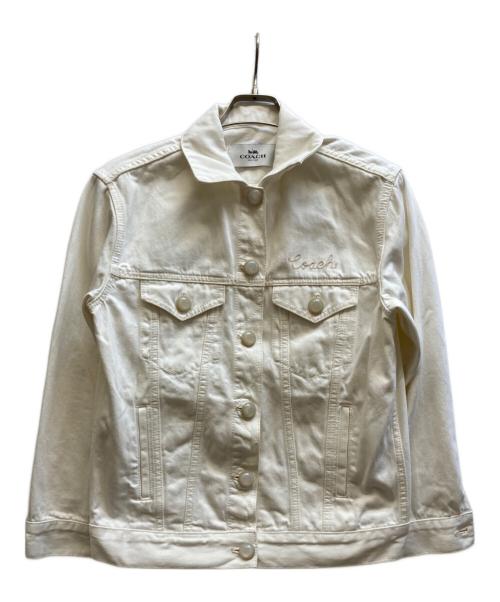 COACH（コーチ）COACH (コーチ) トラッカージャケット/72442 ホワイト サイズ:XSの古着・服飾アイテム