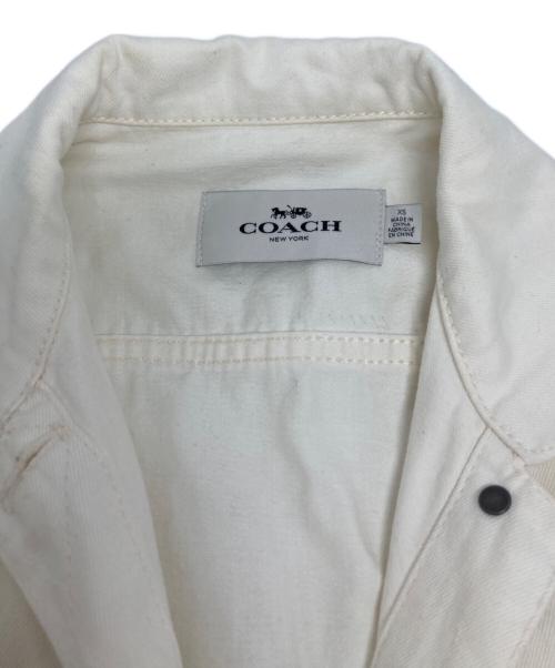 COACH（コーチ）COACH (コーチ) トラッカージャケット/72442 ホワイト サイズ:XSの古着・服飾アイテム