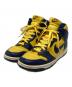NIKE（ナイキ）の古着「ハイカットスニーカー / 630335」｜イエロー×ネイビー