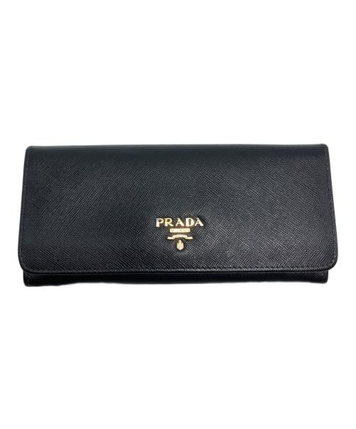 PRADA（プラダ）PRADA (プラダ) サフィアーノ長財布/1M1132 ブラック サイズ:-の古着・服飾アイテム