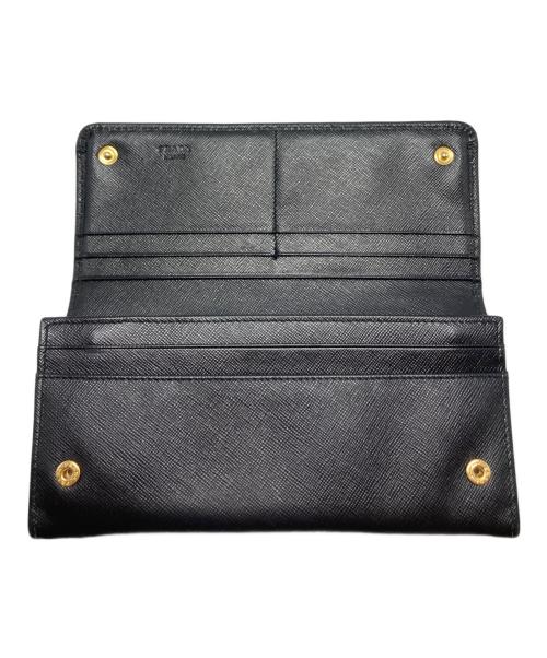 PRADA（プラダ）PRADA (プラダ) サフィアーノ長財布/1M1132 ブラック サイズ:-の古着・服飾アイテム