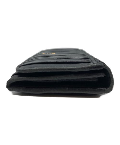 PRADA（プラダ）PRADA (プラダ) ギャザー長財布/1M1132 ブラック サイズ:-の古着・服飾アイテム