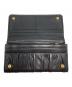 中古・古着 PRADA (プラダ) ギャザー長財布/1M1132 ブラック サイズ:-：12000円