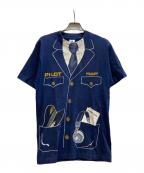 FRUIT OF THE LOOMフルーツオブザルーム）の古着「プリントTシャツ」｜ネイビー