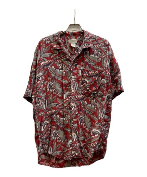 BANANA REPUBLIC（バナナリパブリック）BANANA REPUBLIC (バナナリパブリック) レーヨン半袖シャツ レッド サイズ:Mの古着・服飾アイテム