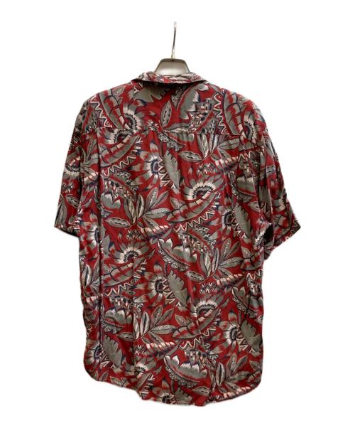 BANANA REPUBLIC（バナナリパブリック）BANANA REPUBLIC (バナナリパブリック) レーヨン半袖シャツ レッド サイズ:Mの古着・服飾アイテム