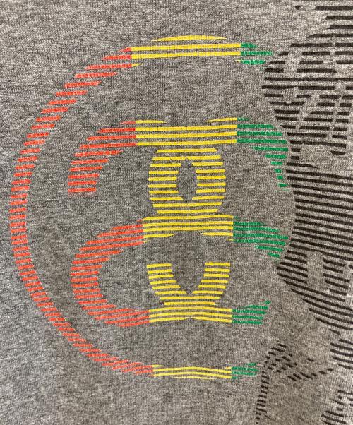 stussy（ステューシー）stussy (ステューシー) プリントTシャツ グレー サイズ:Lの古着・服飾アイテム