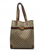 GUCCIグッチ）の古着「GGトートバッグ」｜ブラウン