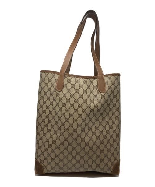 GUCCI（グッチ）GUCCI (グッチ) GGトートバッグ ブラウン サイズ:-の古着・服飾アイテム