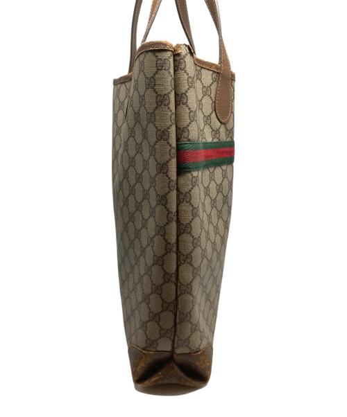GUCCI（グッチ）GUCCI (グッチ) GGトートバッグ ブラウン サイズ:-の古着・服飾アイテム