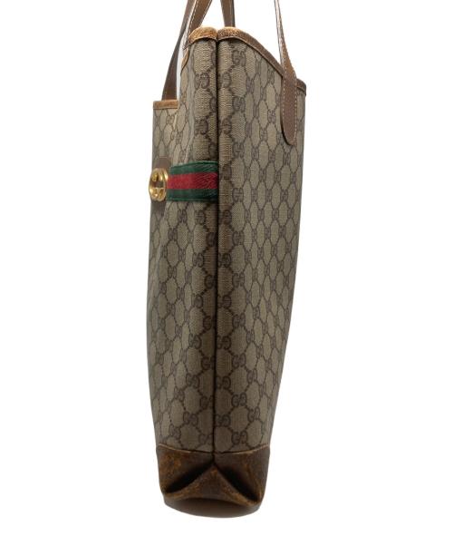 GUCCI（グッチ）GUCCI (グッチ) GGトートバッグ ブラウン サイズ:-の古着・服飾アイテム