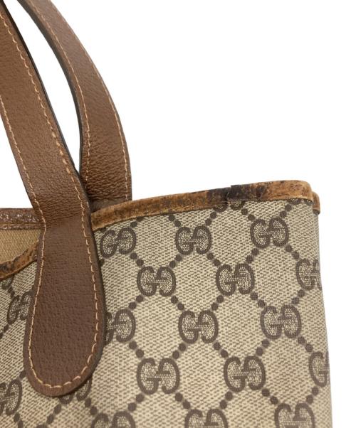 GUCCI（グッチ）GUCCI (グッチ) GGトートバッグ ブラウン サイズ:-の古着・服飾アイテム