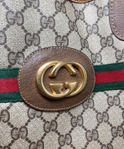 GUCCI（グッチ）GUCCI (グッチ) GGトートバッグ ブラウン サイズ:-の古着・服飾アイテム
