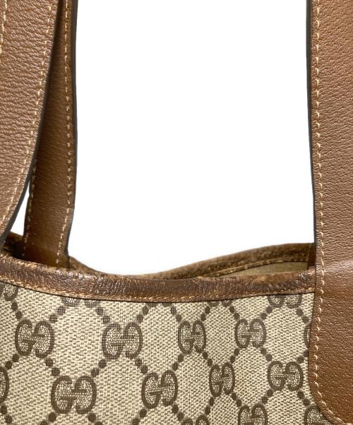 GUCCI（グッチ）GUCCI (グッチ) GGトートバッグ ブラウン サイズ:-の古着・服飾アイテム