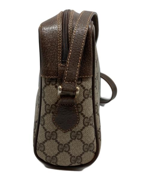 GUCCI（グッチ）GUCCI (グッチ) PVCキャンバスショルダーバッグ ブラウン サイズ:-の古着・服飾アイテム