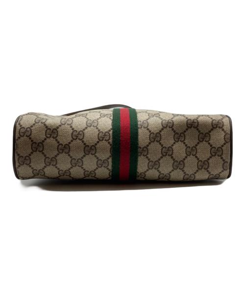 GUCCI（グッチ）GUCCI (グッチ) PVCキャンバスショルダーバッグ ブラウン サイズ:-の古着・服飾アイテム